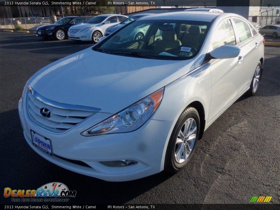 2013 Hyundai Sonata GLS Shimmering White / Camel Photo #2
