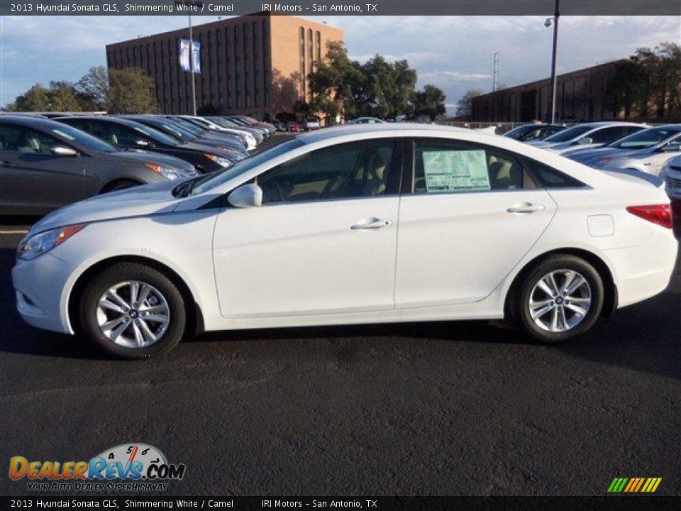 2013 Hyundai Sonata GLS Shimmering White / Camel Photo #4