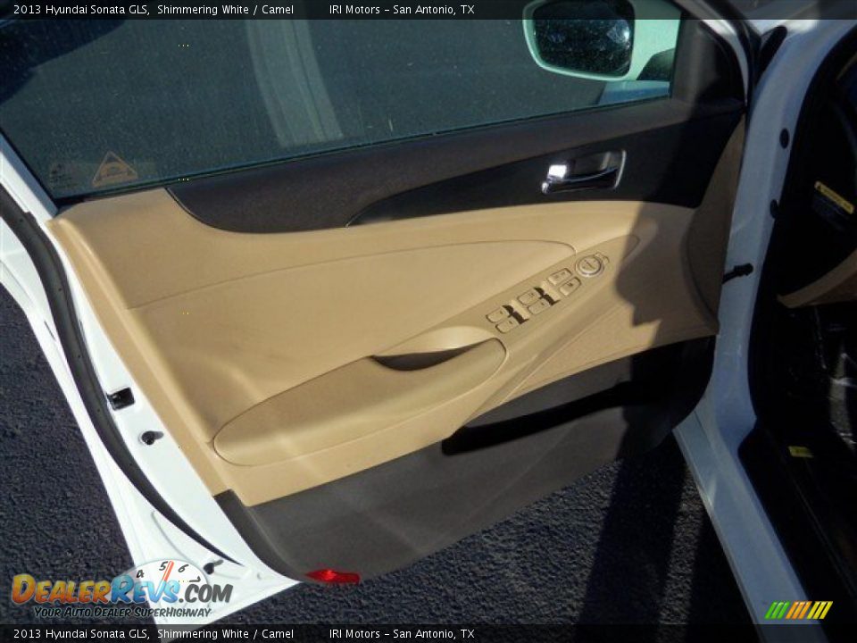 2013 Hyundai Sonata GLS Shimmering White / Camel Photo #8