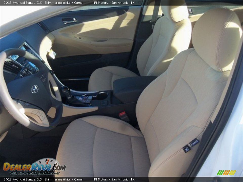 2013 Hyundai Sonata GLS Shimmering White / Camel Photo #10