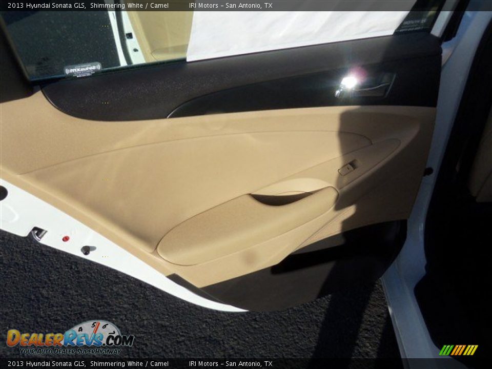 2013 Hyundai Sonata GLS Shimmering White / Camel Photo #11