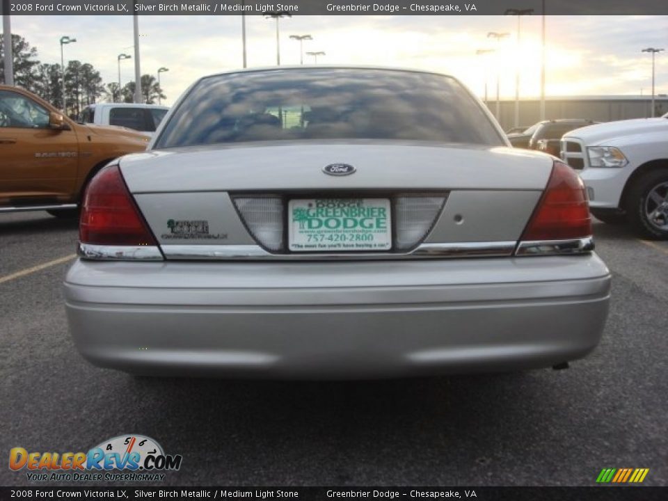 2008 Ford Crown Victoria LX Silver Birch Metallic / Medium Light Stone Photo #5