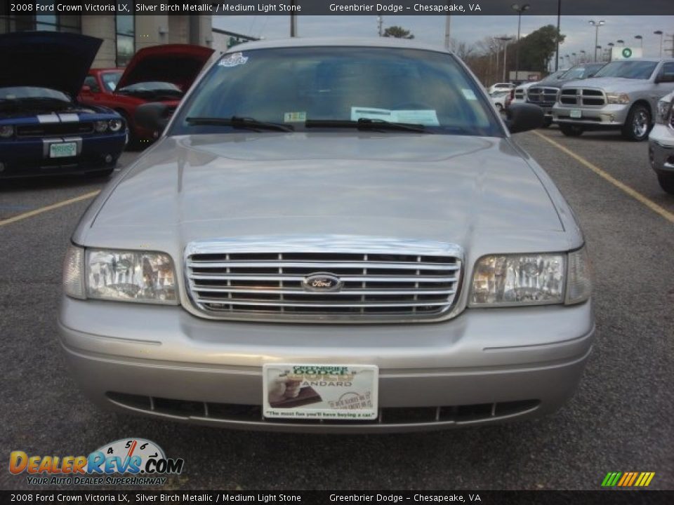 2008 Ford Crown Victoria LX Silver Birch Metallic / Medium Light Stone Photo #8