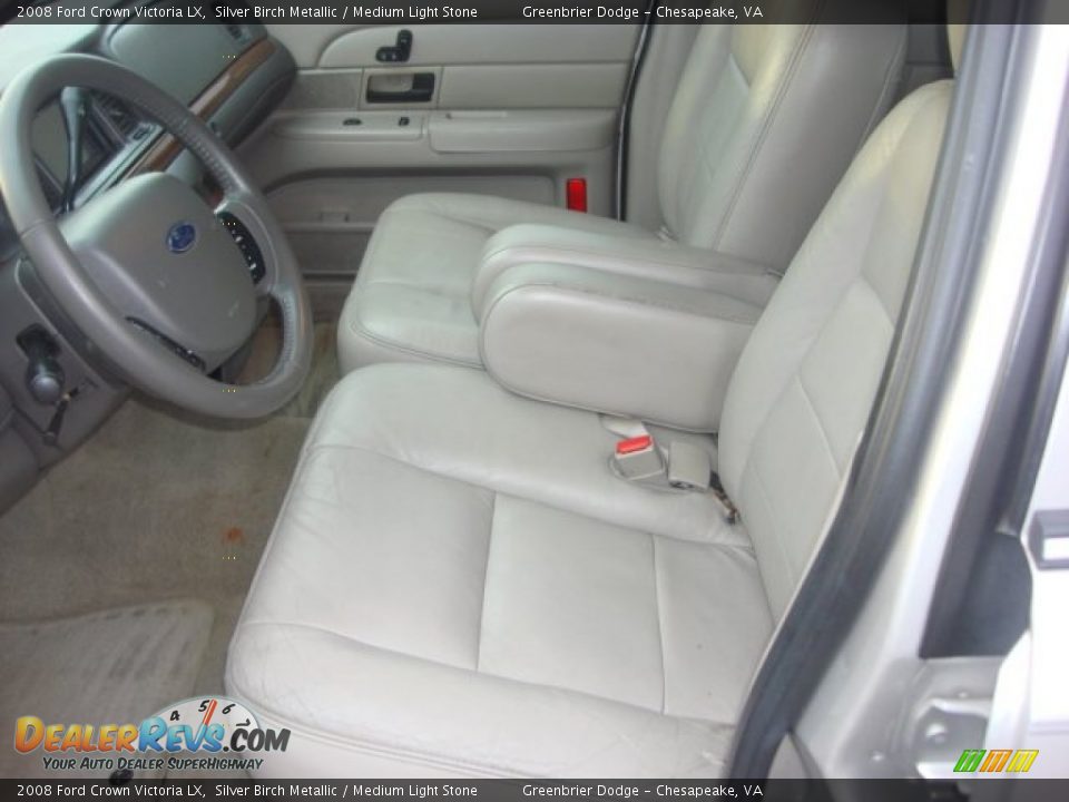 Front Seat of 2008 Ford Crown Victoria LX Photo #9