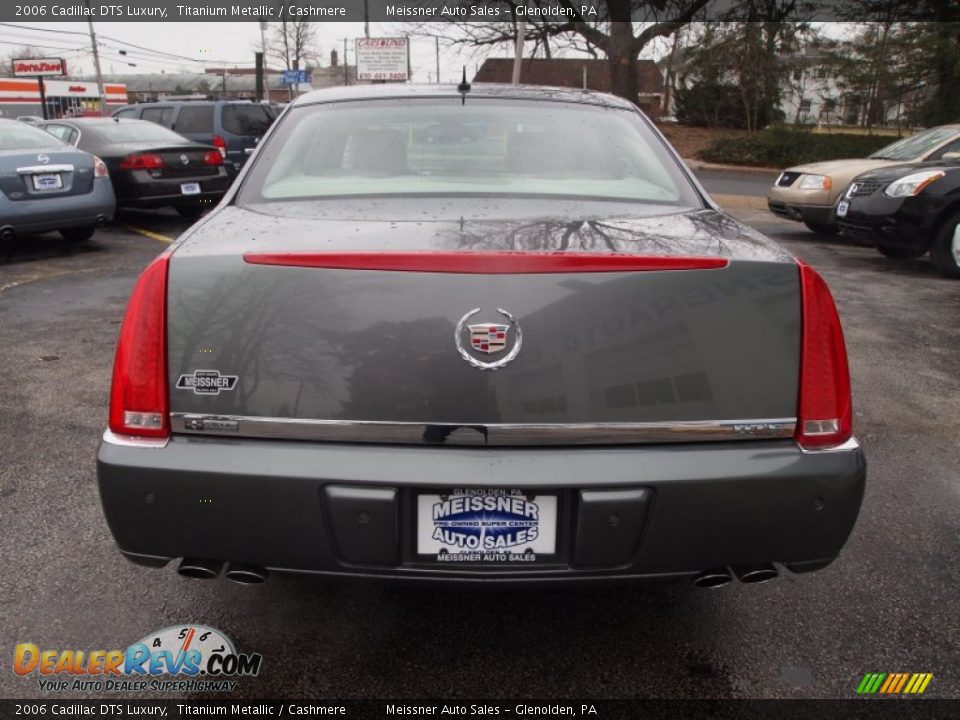 2006 Cadillac DTS Luxury Titanium Metallic / Cashmere Photo #7