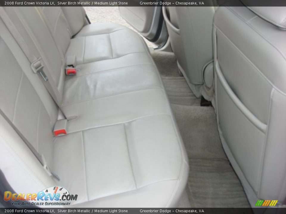 2008 Ford Crown Victoria LX Silver Birch Metallic / Medium Light Stone Photo #11
