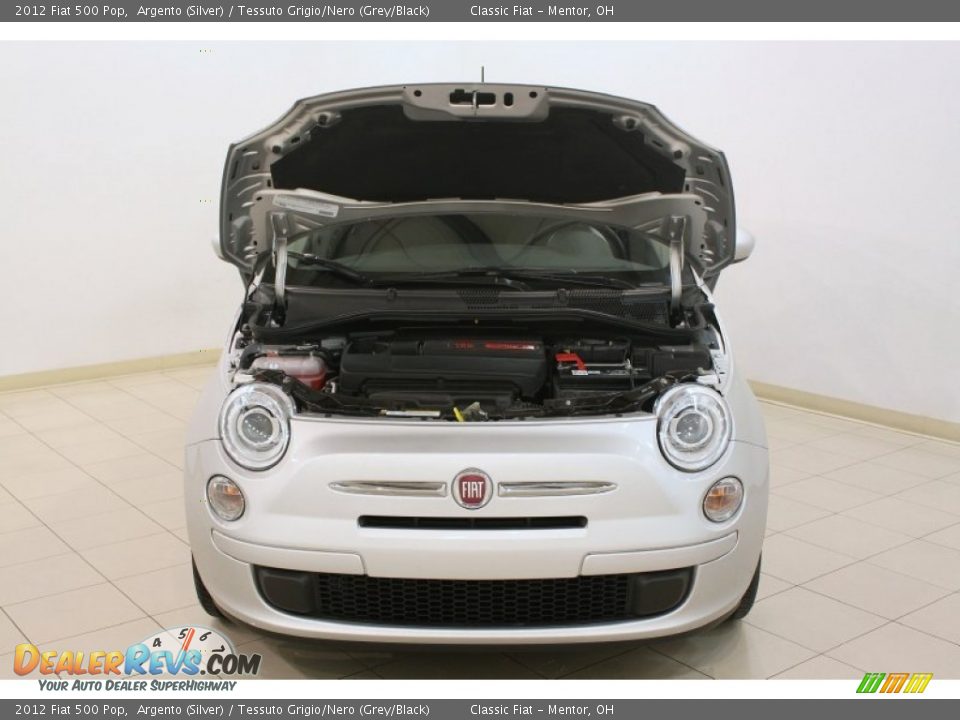 2012 Fiat 500 Pop Argento (Silver) / Tessuto Grigio/Nero (Grey/Black) Photo #8