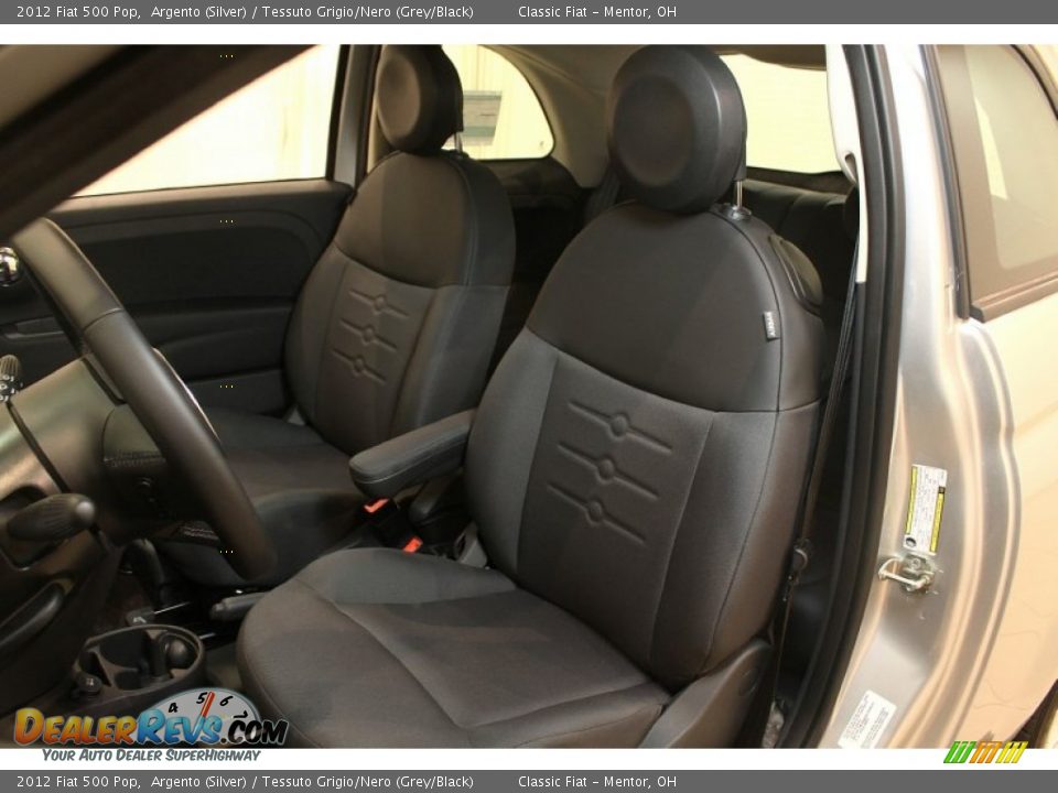 Front Seat of 2012 Fiat 500 Pop Photo #22