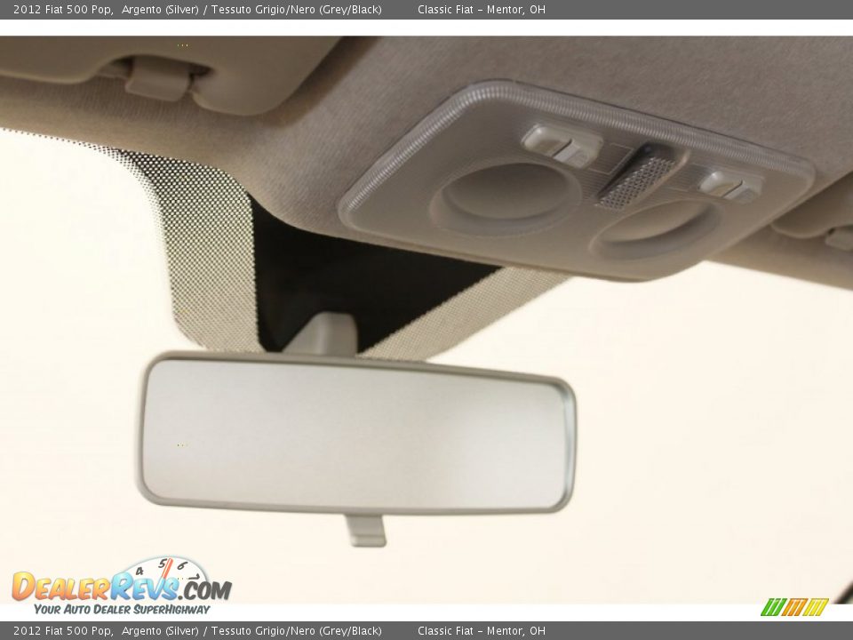 2012 Fiat 500 Pop Argento (Silver) / Tessuto Grigio/Nero (Grey/Black) Photo #29