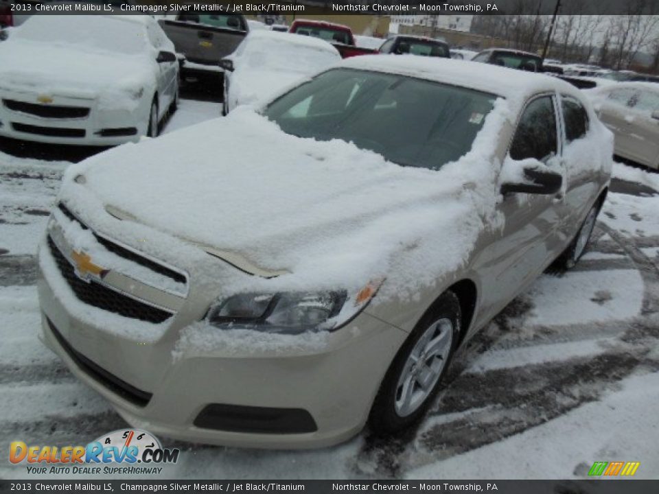 2013 Chevrolet Malibu LS Champagne Silver Metallic / Jet Black/Titanium Photo #4