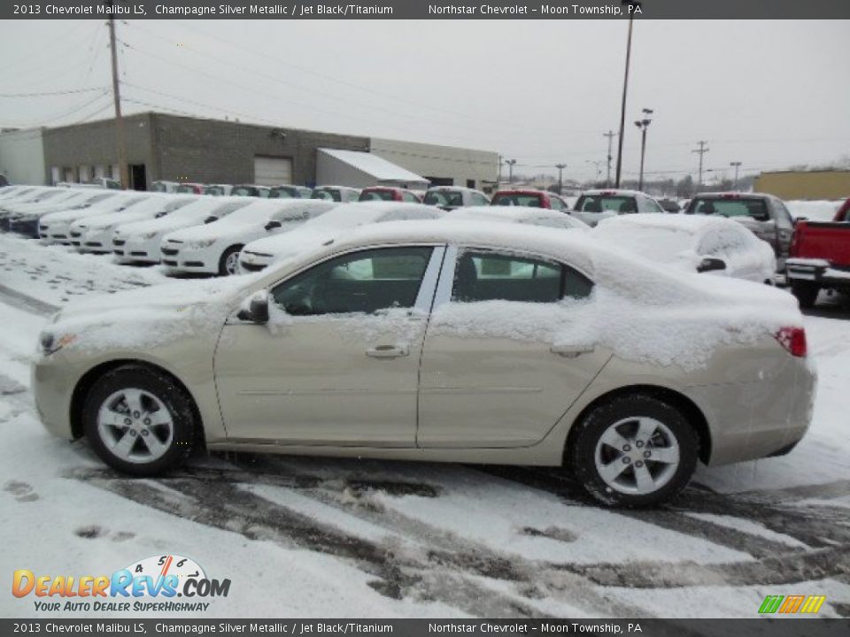 2013 Chevrolet Malibu LS Champagne Silver Metallic / Jet Black/Titanium Photo #5