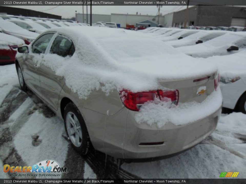 2013 Chevrolet Malibu LS Champagne Silver Metallic / Jet Black/Titanium Photo #6