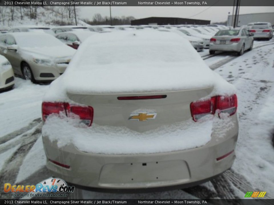 2013 Chevrolet Malibu LS Champagne Silver Metallic / Jet Black/Titanium Photo #7