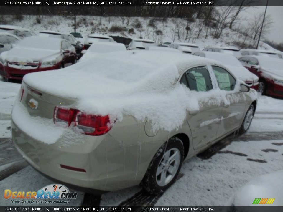 2013 Chevrolet Malibu LS Champagne Silver Metallic / Jet Black/Titanium Photo #8
