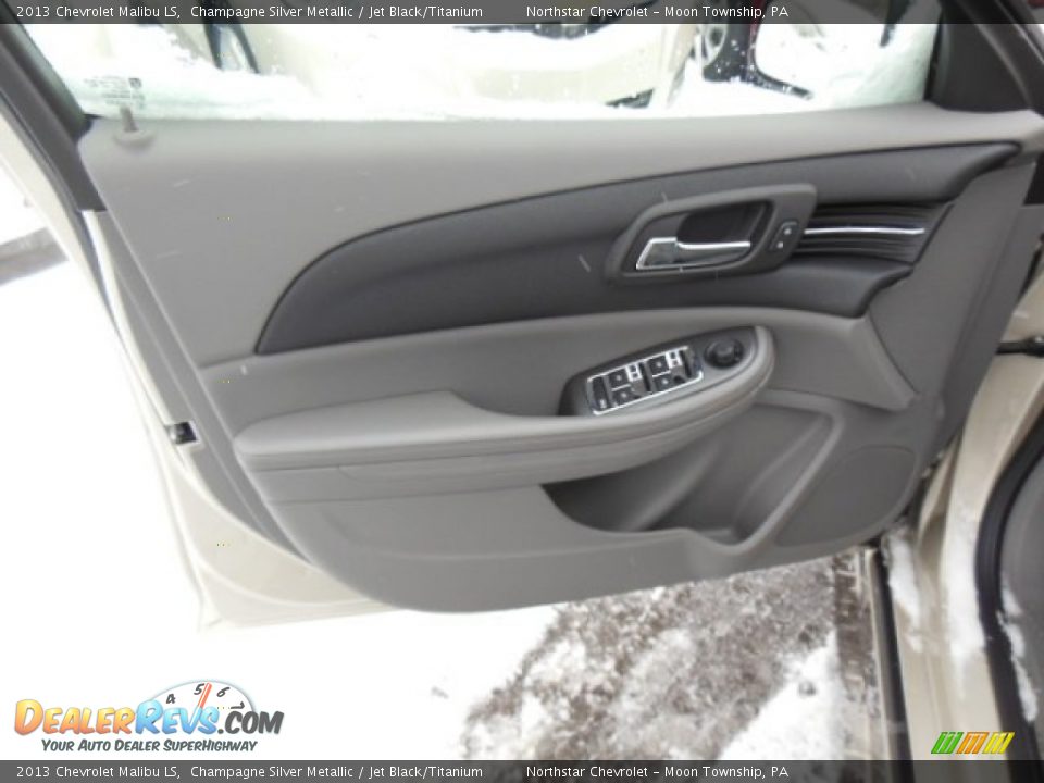 2013 Chevrolet Malibu LS Champagne Silver Metallic / Jet Black/Titanium Photo #12