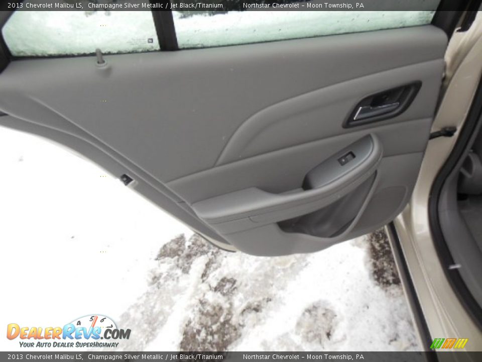 2013 Chevrolet Malibu LS Champagne Silver Metallic / Jet Black/Titanium Photo #14