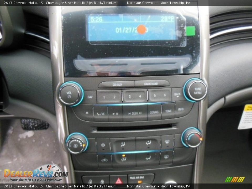 2013 Chevrolet Malibu LS Champagne Silver Metallic / Jet Black/Titanium Photo #16