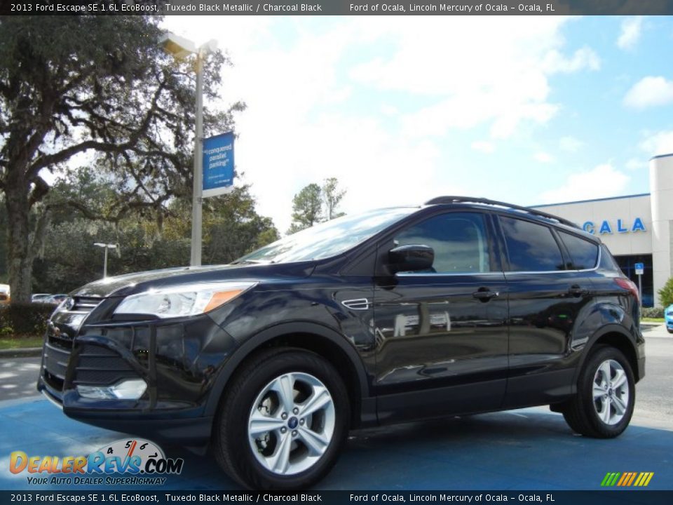 2013 Ford Escape SE 1.6L EcoBoost Tuxedo Black Metallic / Charcoal Black Photo #1