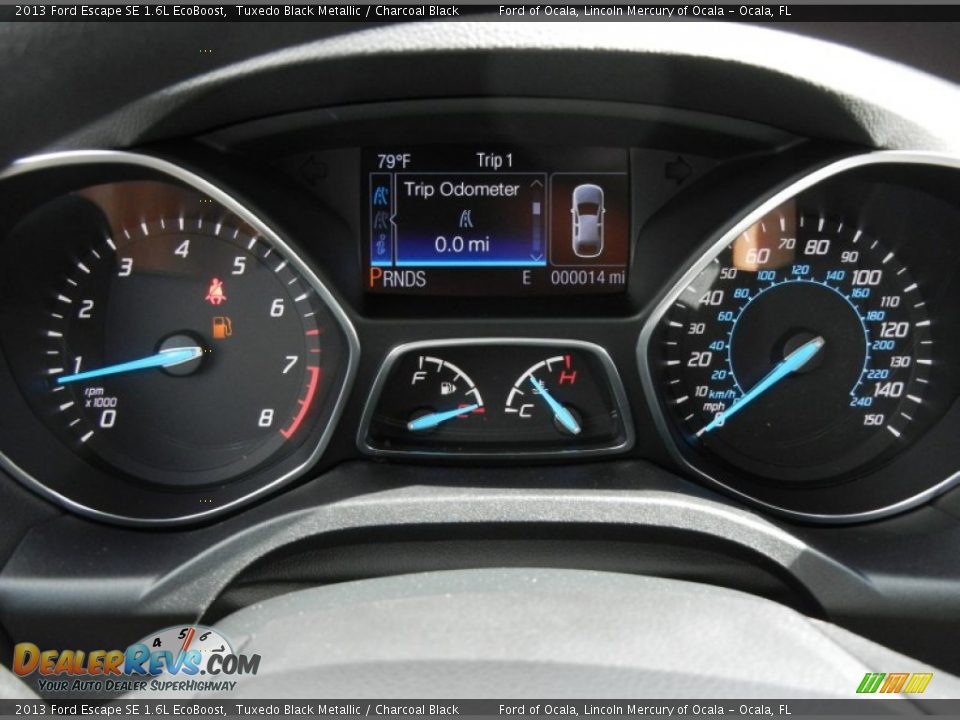 2013 Ford Escape SE 1.6L EcoBoost Tuxedo Black Metallic / Charcoal Black Photo #8