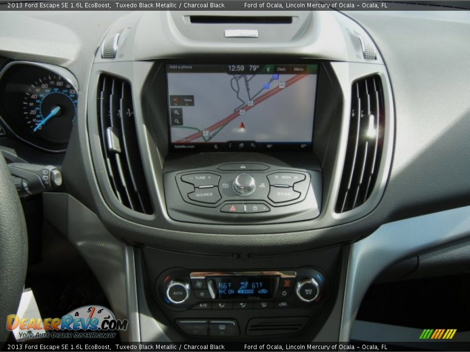 2013 Ford Escape SE 1.6L EcoBoost Tuxedo Black Metallic / Charcoal Black Photo #9