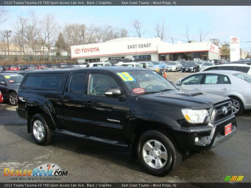 2013 Toyota Tacoma V6 TRD Sport Access Cab 4x4 Black / Graphite Photo #1