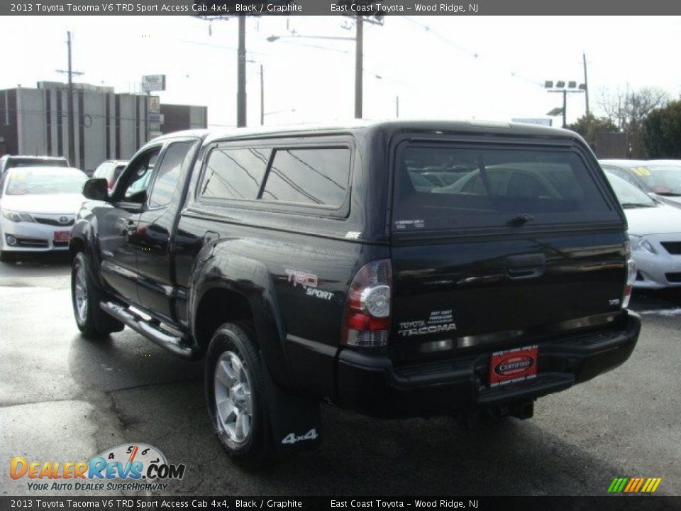 2013 Toyota Tacoma V6 TRD Sport Access Cab 4x4 Black / Graphite Photo #4