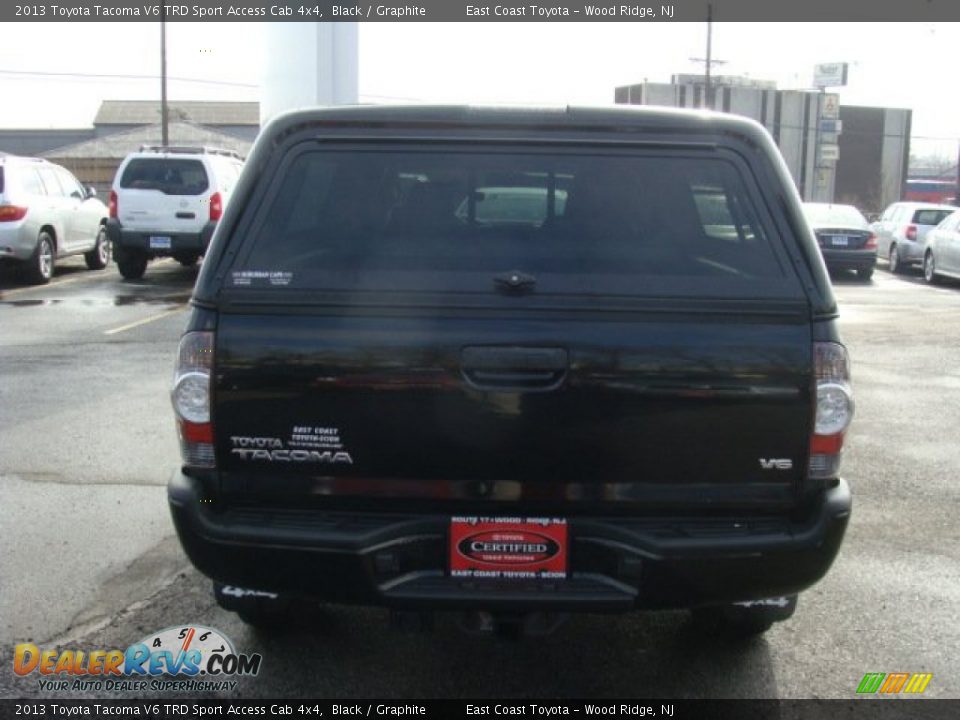 2013 Toyota Tacoma V6 TRD Sport Access Cab 4x4 Black / Graphite Photo #5