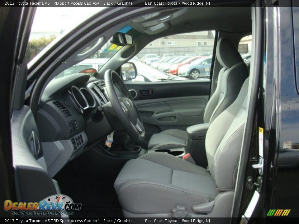 2013 Toyota Tacoma V6 TRD Sport Access Cab 4x4 Black / Graphite Photo #7