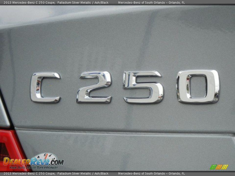 2013 Mercedes-Benz C 250 Coupe Palladium Silver Metallic / Ash/Black Photo #4