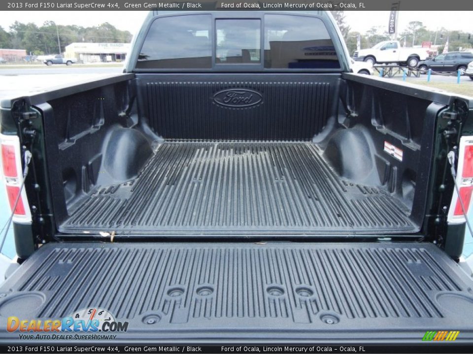 2013 Ford F150 Lariat SuperCrew 4x4 Green Gem Metallic / Black Photo #4