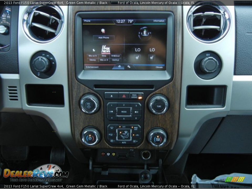 2013 Ford F150 Lariat SuperCrew 4x4 Green Gem Metallic / Black Photo #10