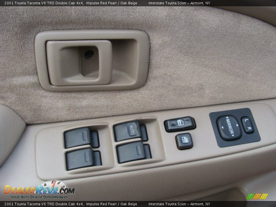 2001 Toyota Tacoma V6 TRD Double Cab 4x4 Impulse Red Pearl / Oak Beige Photo #8