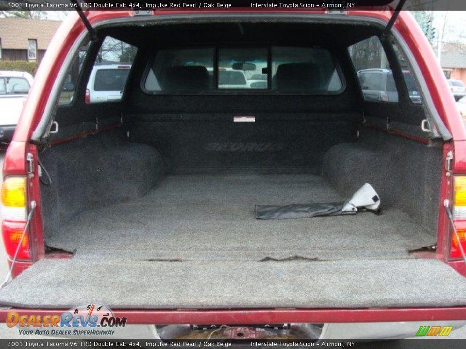 2001 Toyota Tacoma V6 TRD Double Cab 4x4 Impulse Red Pearl / Oak Beige Photo #17