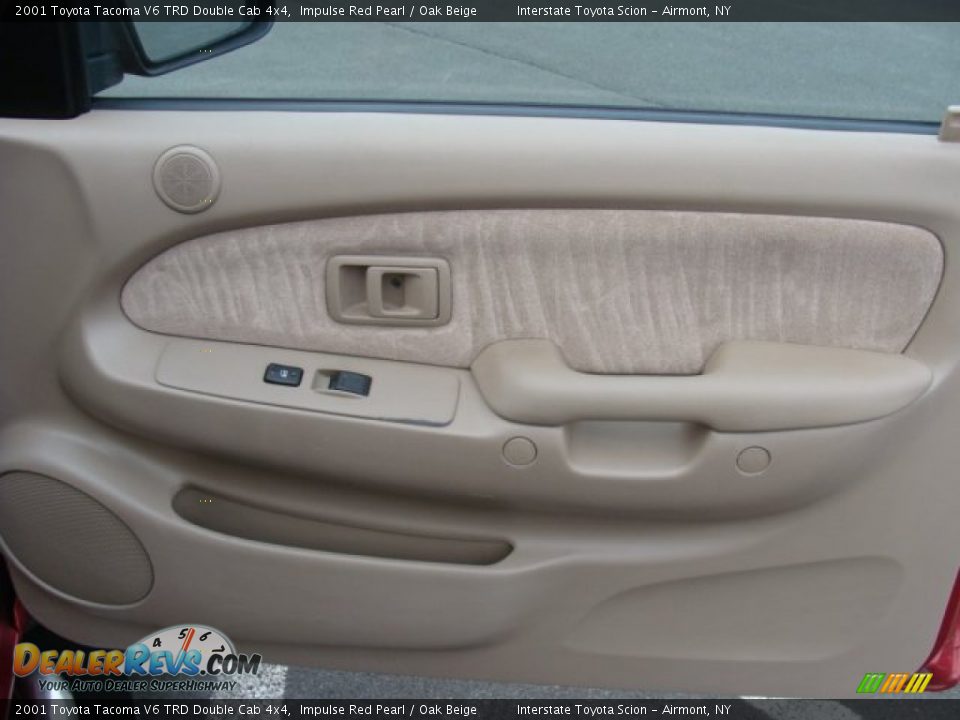 2001 Toyota Tacoma V6 TRD Double Cab 4x4 Impulse Red Pearl / Oak Beige Photo #19
