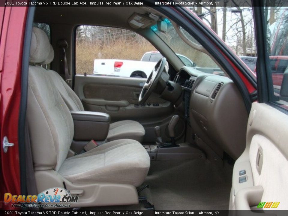 2001 Toyota Tacoma V6 TRD Double Cab 4x4 Impulse Red Pearl / Oak Beige Photo #21