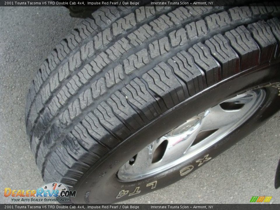 2001 Toyota Tacoma V6 TRD Double Cab 4x4 Impulse Red Pearl / Oak Beige Photo #23