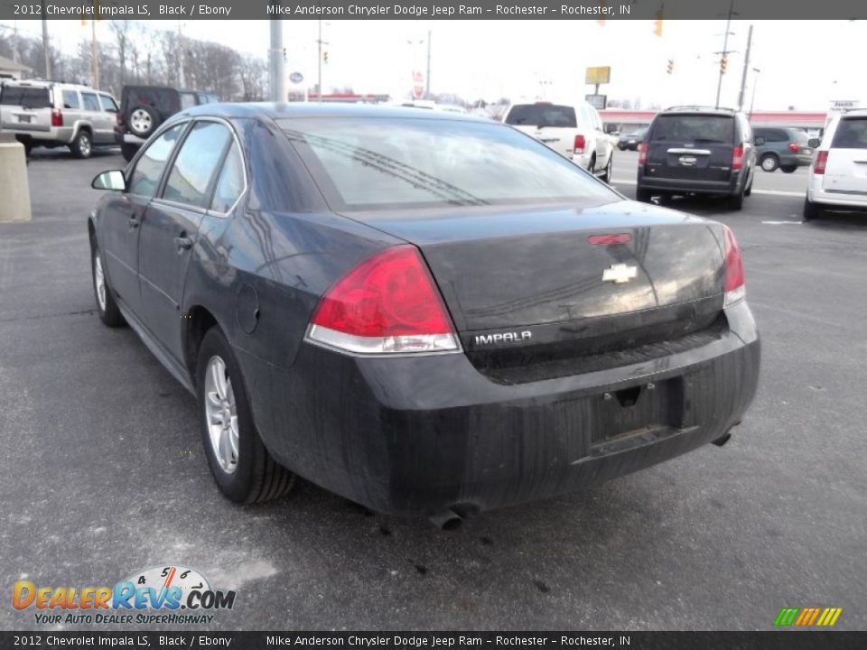 2012 Chevrolet Impala LS Black / Ebony Photo #3