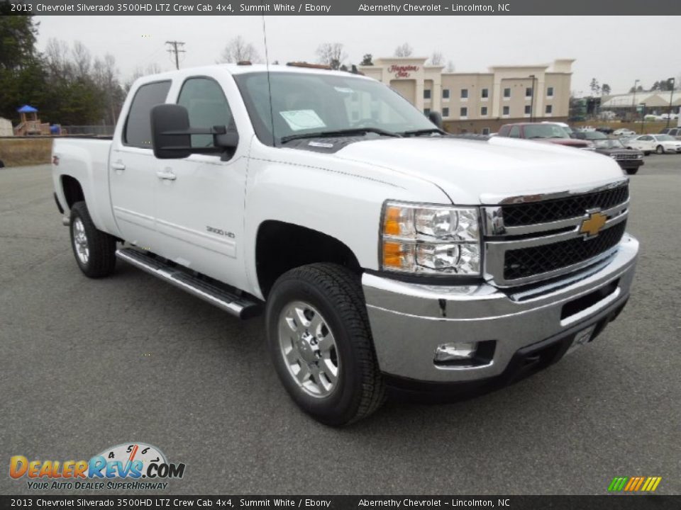 Front 3/4 View of 2013 Chevrolet Silverado 3500HD LTZ Crew Cab 4x4 Photo #1