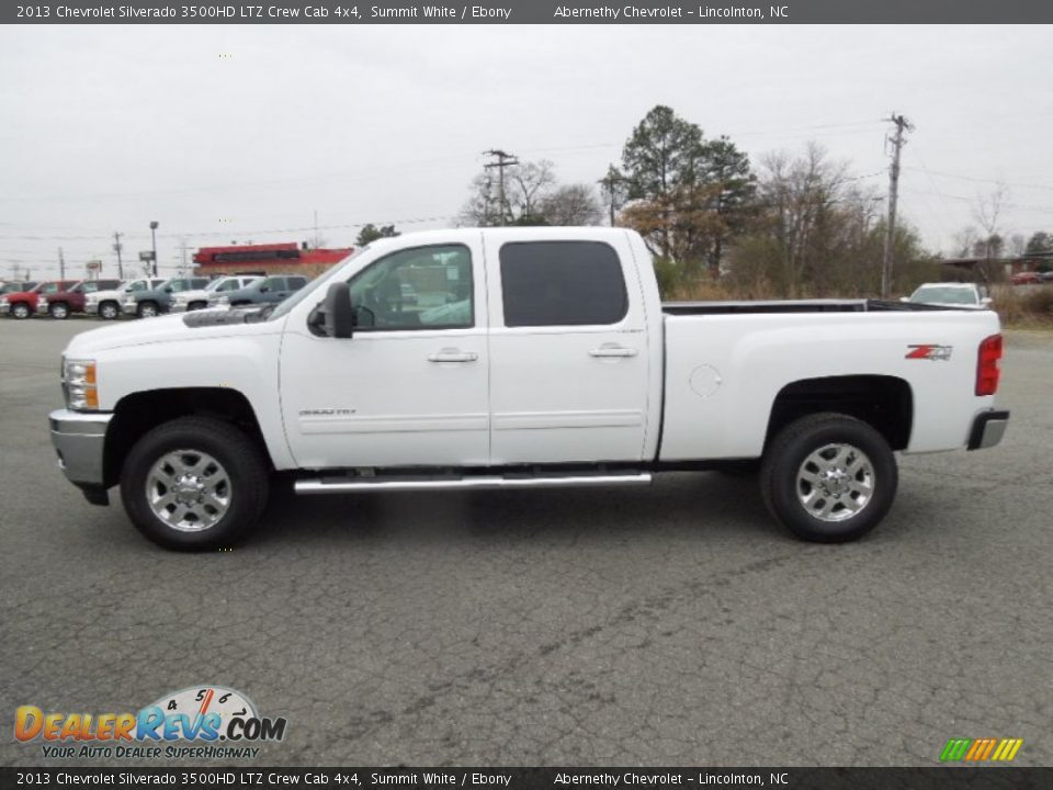Summit White 2013 Chevrolet Silverado 3500HD LTZ Crew Cab 4x4 Photo #3