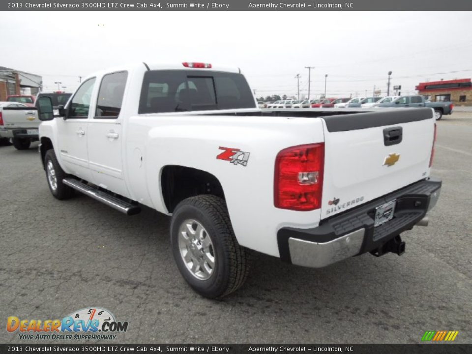 2013 Chevrolet Silverado 3500HD LTZ Crew Cab 4x4 Summit White / Ebony Photo #4