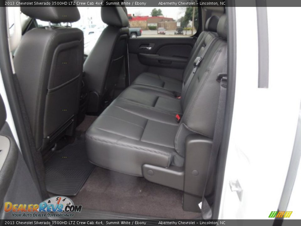 Rear Seat of 2013 Chevrolet Silverado 3500HD LTZ Crew Cab 4x4 Photo #14