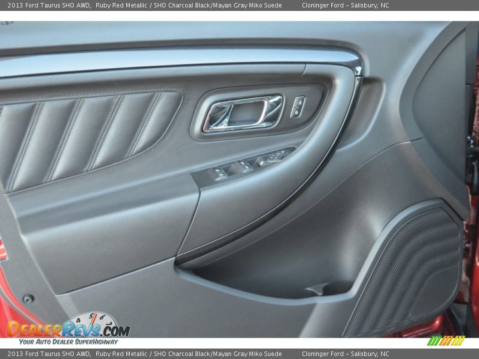 2013 Ford Taurus SHO AWD Ruby Red Metallic / SHO Charcoal Black/Mayan Gray Miko Suede Photo #8
