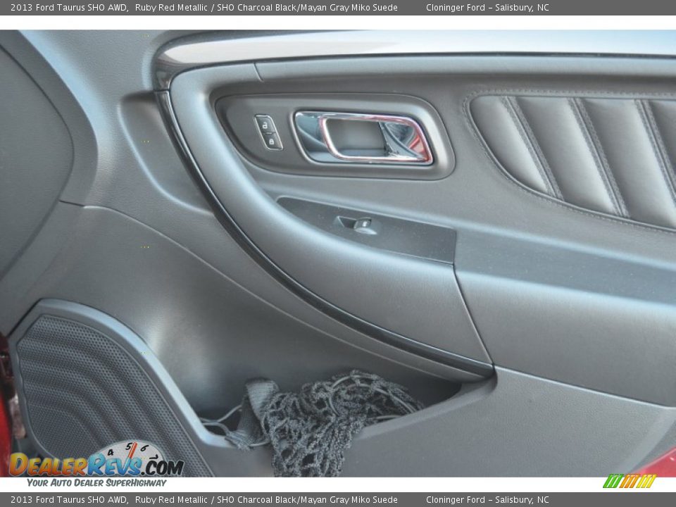 2013 Ford Taurus SHO AWD Ruby Red Metallic / SHO Charcoal Black/Mayan Gray Miko Suede Photo #18