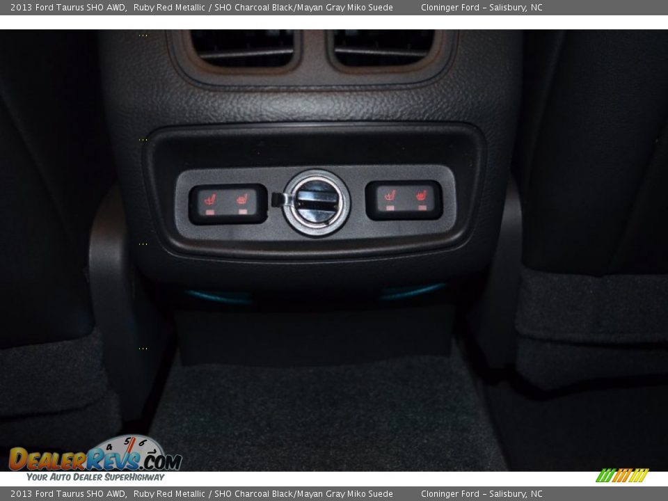 2013 Ford Taurus SHO AWD Ruby Red Metallic / SHO Charcoal Black/Mayan Gray Miko Suede Photo #24