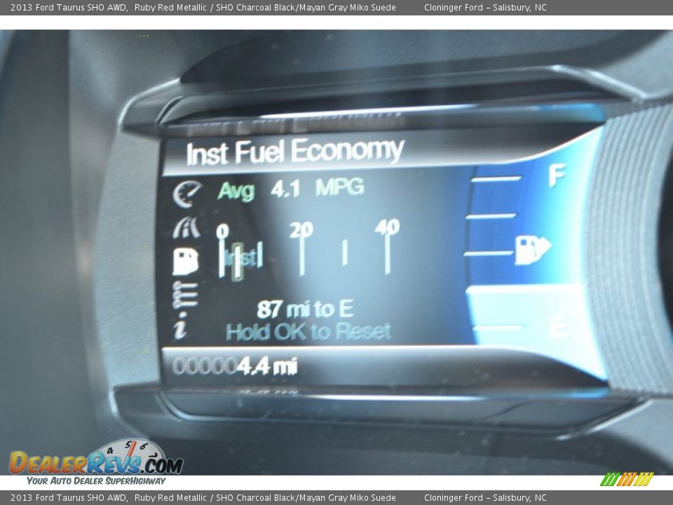 2013 Ford Taurus SHO AWD Ruby Red Metallic / SHO Charcoal Black/Mayan Gray Miko Suede Photo #31