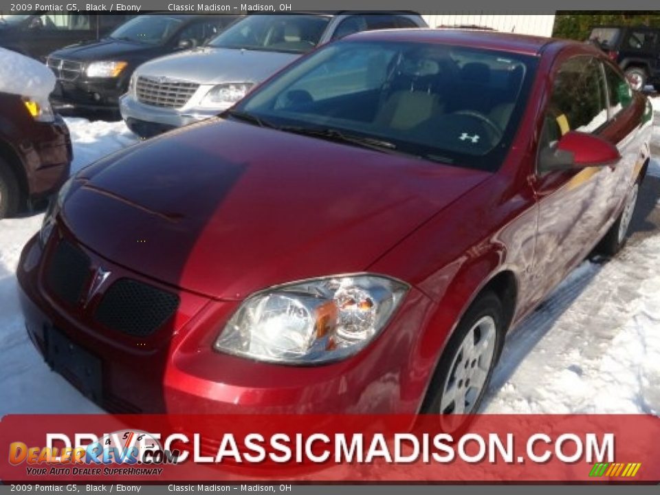 2009 Pontiac G5 Black / Ebony Photo #1