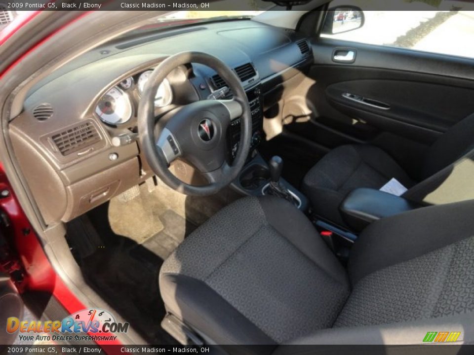 2009 Pontiac G5 Black / Ebony Photo #4