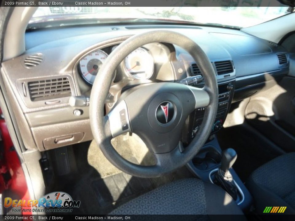 2009 Pontiac G5 Black / Ebony Photo #7