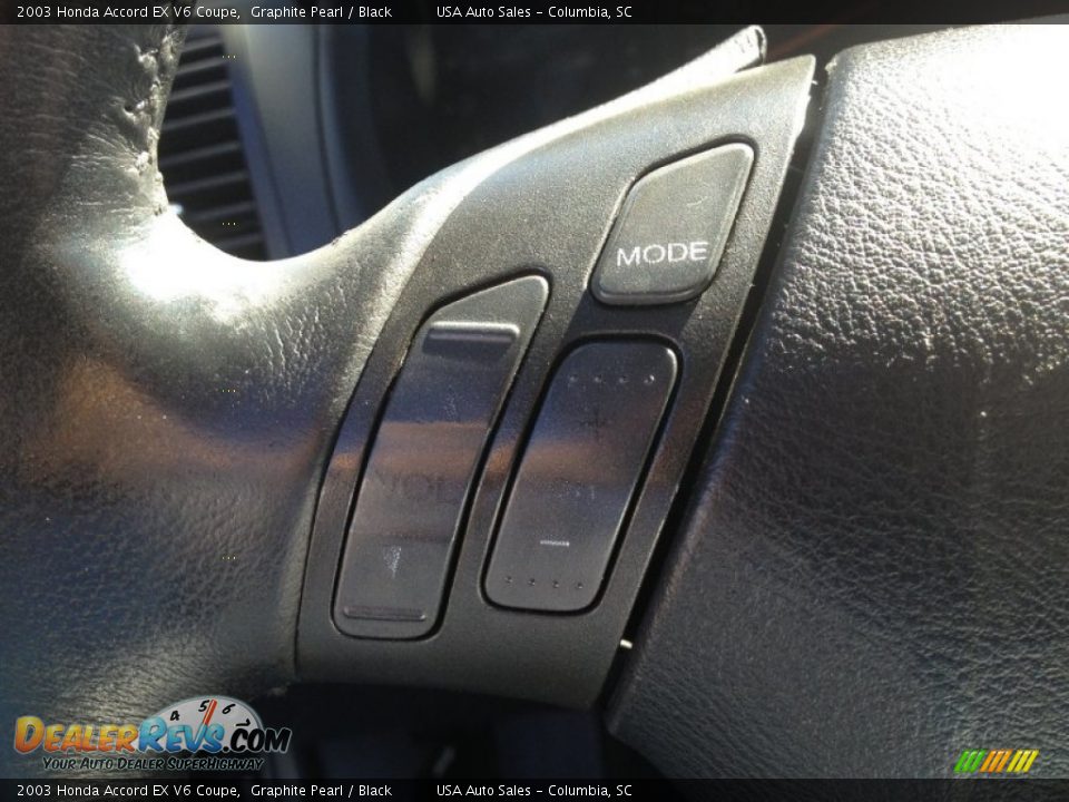 2003 Honda Accord EX V6 Coupe Graphite Pearl / Black Photo #31