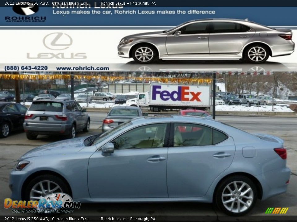 2012 Lexus IS 250 AWD Cerulean Blue / Ecru Photo #1